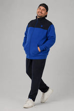 Prenesite sliku u preglednik galerije, Novo - trenirka za punije figure CUSNA bez patenta 2XL do 10XL crna plava kraljevski plava