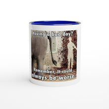 Prenesite sliku u preglednik galerije, Bel keramičen vršek za kavo Bad day