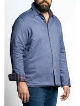 Prenesite sliku u preglednik galerije, Uskoro - Dvostrana jakna za punije u izgledu košulje Maxfot Illinois 2XL- 7XL