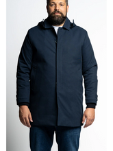 Prenesite sliku u preglednik galerije, Rastezljiv kaput za punije Maxfort Prestigio P26008 2xl do 8xl Plava Crna