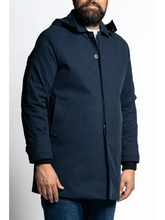 Prenesite sliku u preglednik galerije, Rastezljiv kaput za punije Maxfort Prestigio P26008 2xl do 8xl Plava Crna