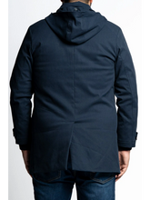 Prenesite sliku u preglednik galerije, Rastezljiv kaput za punije Maxfort Prestigio P26008 2xl do 8xl Plava Crna