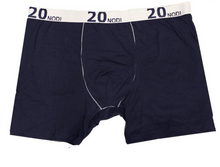 Prenesite sliku u preglednik galerije, Elastično donje rublje za punije Bokserice 3 komada 20nodi 948 crno plave 3XL do 7XL