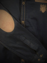 Prenesite sliku u preglednik galerije, CRNA KOŠULJA za punije LV-1980 3XL do 7XL
