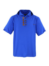 Prenesite sliku u preglednik galerije, KRALJEVSKO PLAVA MUŠKA DUKSICA s KAPULJAČOM kratkih rukava LV-609 3XL do 8XL