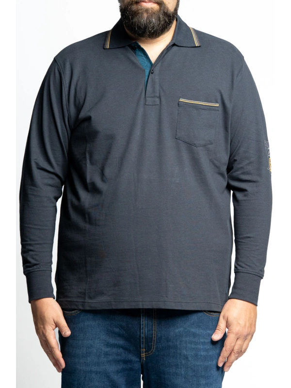 Polo majica za punije Maxfort dugi rukav 38855 više boja 2xl do 10xl 