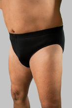 Prenesite sliku u preglednik galerije, Donje rublje za punije Slip s otvorom od elastike 20nodi 974 crno bijelo 3XL do 7XL
