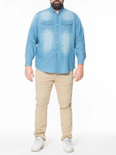 Prenesite sliku u preglednik galerije, traper košulja za punije MAXFORT Nissporto 2XL do 8XL
