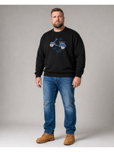 Prenesite sliku u preglednik galerije, Novo - Džemper za jače figure MAXFORT E2925 Plava Zelena Crna 2XL do 8XL
