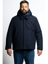 Prenesite sliku u preglednik galerije, Rastezljiv kaput za punije Maxfort Prestigio P26006 2xl do 8xl Crna Plava
