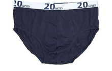 Prenesite sliku u preglednik galerije, Donje rublje za punije Slip s elastičnim otvorom 3 komada 20nodi 944 crno plavo 3XL do 7XL
