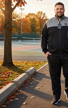 Prenesite sliku u preglednik galerije, Novo - trenirka za punije figure CUSNA bez patenta 2XL do 10XL crna plava kraljevski plava

