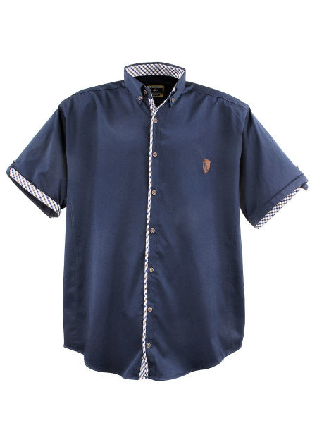 BLUE MEN'S SHORT SLEEVE SHIRT LV-9003A 7XL 