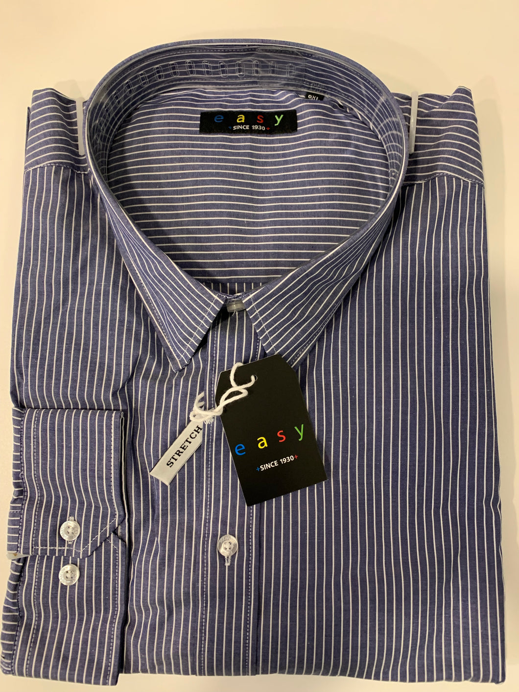 DARK BLUE SHIRT WITH STRIPES DUBLIN EA01 - EASY by MAXFORT 8XL